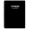 Fitness Planner for Women & Men - A5 Workout Log Book/Exercise Workout Log to Track Weight Loss, GYM, Bodybuilding Progress - Daily Health & Wellness Workout Journals, 5.8X8.25 In Workout Book - style: Black