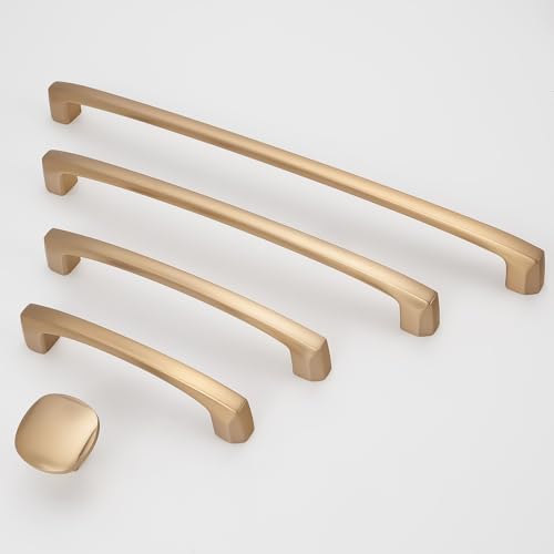 COTYKILEY 10 Pack 5 Inch(128mm) Champagne Bronze Cabinet Handles Champagne Kitchen Cabinet Pulls Cabinet Door Handles Kitchen Cabinet Hardware - color: Champagne Bronze, size: 5" Hole Center（128MM）