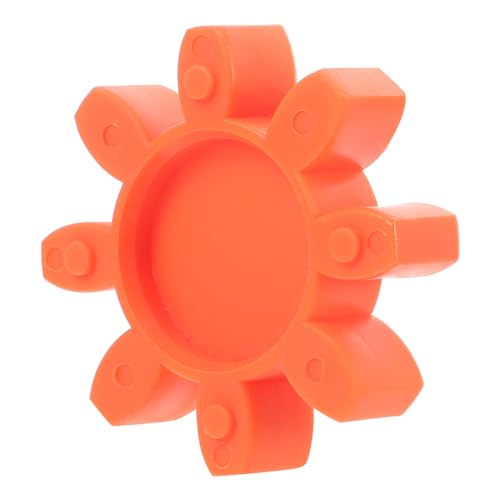 HEALLILY Rubber Plum Shape Coupling Pad Flexible Jaw Coupling Connector Mat for Vibration Reduction Easy Installation Replacement Practical Enhance Equipment Stability