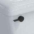RAVINE Premium Modern Luxury Universal Toilet Handle Replacement, Majestic Collection. Toilet Lever Replacement, Easy Install (Black, Front Mount) - color: Black
