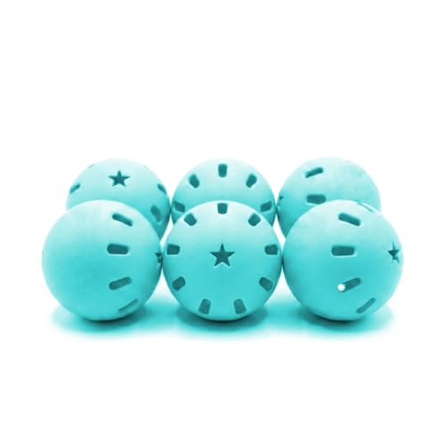 Bandit Sports Popper Softballs, Made of Impact-Resistant and Rebounding Material, Perfect Practice Softballs & Softball Hitting Ball Training, 6 Pack