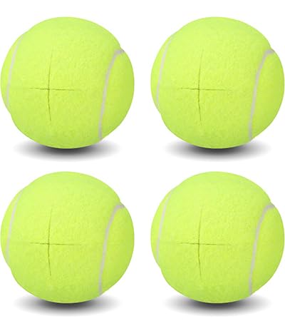 ANCKNE Walker Tennis Balls Precut Tennis Balls for Walkers 4PCS Walkers Legs Universal Precut Glide Balls, Heavy Duty Long Lasting Felt Pad Glide Coverings for Furniture Legs and Floor Protection - color: Yellow