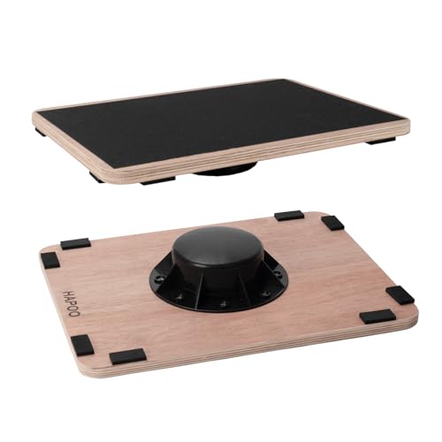 Wooden Wobble Board for Adults - Anti-Slip Balance Board for Stand-Desk Core Strength Therapy - color: Advanced