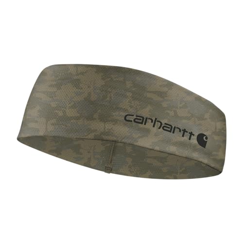 Carhartt Unisex-Adult Force UPF Lightweight Headband, Tree Camo-Burnt Olive, One Size - color: Tree Camo-Burnt Olive