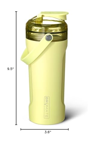 BrüMate MultiShaker Blender Shaker Bottle | 100% Leakproof Insulated Stainless Steel | Pre Workout and Protein Shaker Bottle for the Gym | 26oz (Prickly Pear) - color: Prickly Pear