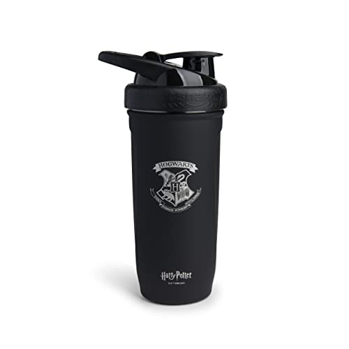 Smart Shake Reforce Stainless Steel Harry Potter Hogwarts Crest Shaker Bottle (900 ML /30oz) | Light Weight Resistance Sports Shaker Bottle with a Soft Lid | Leakproof, BPA Free & DEHP Free - color: Hogwarts