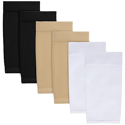 HOVEOX 3 Pairs Tattoo Cover Up Sleeve Forearm Tattoo Cover Tattoo Cover Up Compression Sleeves Arm Sleeves for Women Men - color: Black, Nude, White