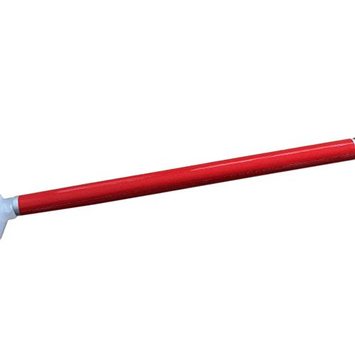 Aluminum Mobility Folding White Cane for Vision Impaired and Blind People (Folds Down 6 Sections) (125cm (49.2inch), Black Handle) - color: Black Handle, size: 49.2 Inch (Pack of 1)