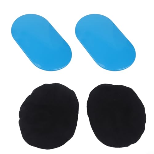 Core Sliders, Dual-Sided Gliding Discs for Full Body Muscle Training, Portable Fitness for Abdominal Arm Leg Glute Workout, Home Gym Yoga Pilates Training Tool 2 Pack(Blue) - size: Blue