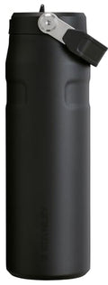 Stanley IceFlow Flip Straw 2.0 Water Bottle 24 OZ | Built-In Straw with Larger Opening | Lightweight & Leak-Resistant | Insulated Stainless Steel | BPA-Free | Black 2.0 - color: Black, size: 24 Ounces