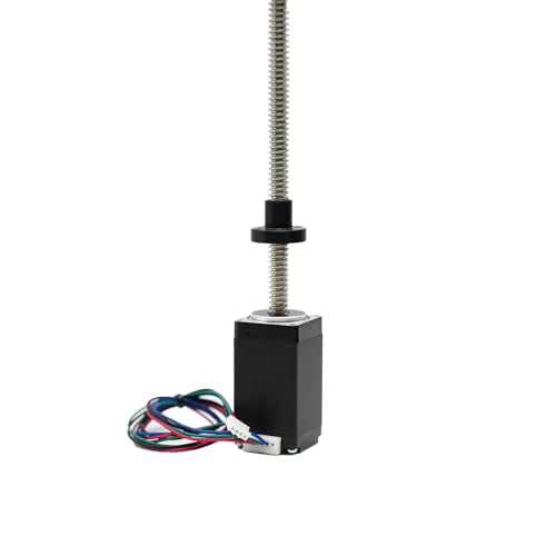 Iverntech NEMA 11 Stepper Motor with Integrated 273mm Tr8x2 Lead Screw 28x52mm 0.6A for 3D Printers or CNC Machine - size: 273-Tr8X2