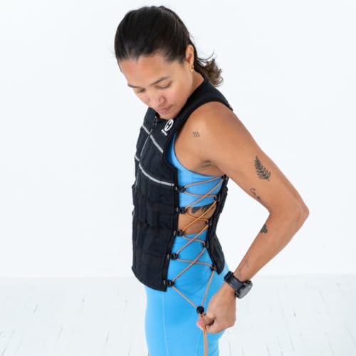 Hyperwear HyperVest ELITE Adjustable Weighted Vest for Women and Men — Thin Steel Weights, Stretch CORDURA Fabric — Weight Vest for Walking, Running, Strength Training - size: Medium 10 Pounds Black
