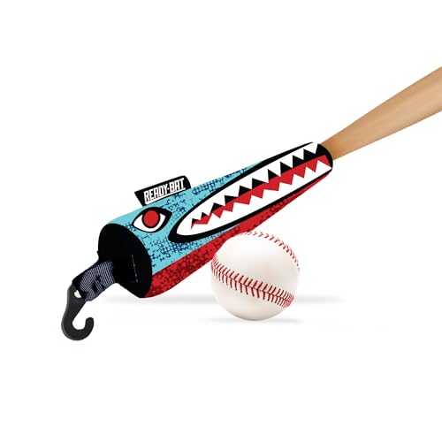Handle Cover - Baseball Bat Cover Sleeve Protects Vehicle & Bat Grip - Batting Gloves & Helmet Companion with Zippered Hook - Softball Accessory - color: Bomber