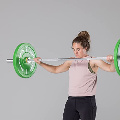REP Color Bumper Plates LB Olympic Barbell Weights – Rubber Training Discs for Home Gym Strength Lifting, Low Bounce Durable, Weight Pairs & Sets 10 15 25 35 45 Pound Options - color: C. 25lb Green Pair