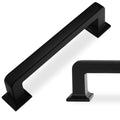 10 Pack Black Matte Cabinet Handles & Drawer Pulls - 3-3/4 in (96mm), Kitchen & Dresser Hardware - color: Matte Black, size: 3-3/4" Hole Center（96mm）