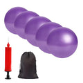 6 Inch Mini Exercise Pilates Yoga Ball, Stability Ball for Yoga, Barre, Training and Physical Therapy- Improves Balance with Inflate Pump(Pink) - color: Purple-5pcs, size: 6 Inch