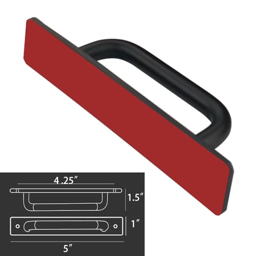 12 Pack 4 1/4 Inch 108 mm Self-Adhesive Matte Black Cabinet Handles Aluminum Cabinet Pulls Drawer Pulls - color: RoundBlack 3M, size: 4 1/4 Inch