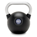 Marcy Commercial Grade PU Coated Kettlebell – 10 to 40 LB Single Weights with Textured Steel Handle, Flat Base – Strength Training for Full Body & Home Gym Workouts - color: 20 LB - Blue