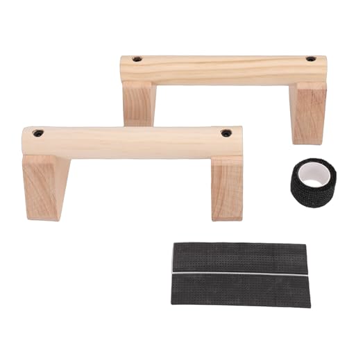 Push Up Stand, 2PCS Beech Wood Pushup Bars Exercise Home Workout Equipment, Wooden Parallettes Handle Stands Grip for Men Strength Training, Planks Calisthenics - size: 20cm