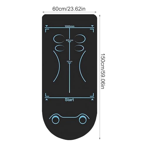 Ab Roller Mat, Non Slip Exercise Equipment Mat For Ab Roller Wheel, Floor Protector Mats, Gym Equipment Workout Pad For Pilates, Skipping, Abdominal Yoga Floor Workouts, 59x24 Inch