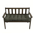 40x20in Waterproof Bench Cushions for Outdoor Furniture Tufted Swing Loveseat Seat Cushions Porch Swing Pad Dark Grey - color: Dark Grey