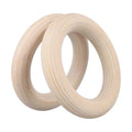 2Pcs Gymnastics Rings Wooden Gym Ring 1500Lbs, Non-Slip Gymnastics Ring, Pull Up Workout Rings, Wood Gymnastics Ring GYM Ring For Kids, Adult, Home, Gym, Exercise, Training (25mm 19cm)