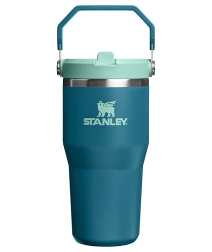 STANLEY IceFlow 2.0 Flip Straw Tumbler with Handle 30 oz | Twist On Lid and Flip Up Straw | Leak Resistant Water Bottle | Insulated Stainless Steel | BPA-Free | Coastal Teal - color: Coastal Teal, size: 20 Ounces