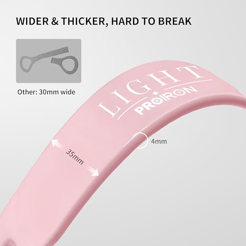 PROIRON Figure 8 Resistance Bands with Handles Exercise Band Stretch Bands for Yoga arm Chest and Shoulder Stretch 8 Shaped Resistance Band for Women - color: Light-Pink, size: Standard