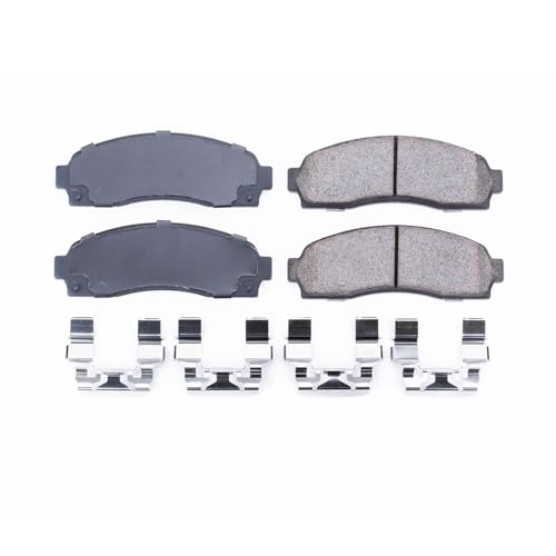 PowerStop Front Brake Pads for Chevrolet Equinox 2005-06 |Ford Explorer 2002-05 |Explorer Sport 2001-03 |Explorer Sport Trac 2001-05 - Z17 Ceramic Brake Pads with Installation Hardware, 17-833 - style: 17-833