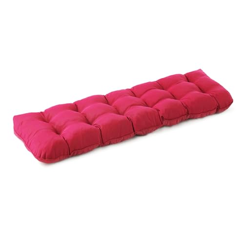 IPYNBAP Outdoor Bench Cushion, 48x18x5 Inch, Water-Resistant Bench Cushion for Outdoor/Indoor Furniture, Patio Bench Seat Cushion, Fade Resistant Outdoor Cushions for Porch Swing Couch, Burgundy - color: Burgundy, size: 48x18x5 Inch