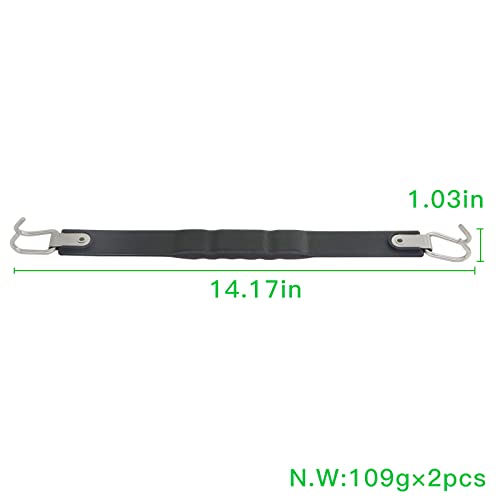 Golf Cart Battery Lifter - 2 PCS, Carry Strap for Trojan, Club Car, EZGO, Yamaha - Black or Orange - color: Black