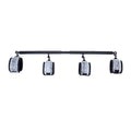 3 in 1 Heavy Duty Stainless Steel Expandable Spreader Bar with 4pcs PU Blue Adjustable Straps,Workout Bar for Home Gym Training Bar,Portable Detachable Pilates Kit - style: Black+Silver Serpentine Kit