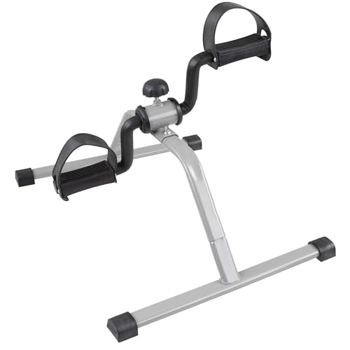 Under Desk Exercise Bike Pedal Exerciser – Mini Stationary Cycle with Adjustable Resistance, Calorie Tracker & Foldable Design – Compact Pedal Machine for Home, Office, or Physical Therapy by Wakeman - style: Standard