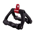HXD-ERGO Double D Handle with Ergonomic Row Handle Cable Attachment | Anti-slip & Comfy Triangle V Bar Grip, LAT PullDown Attachments for Home Gym, Upper Muscle Exercise, 880lbs Capacity - color: Black