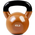 JFIT Kettlebell Weights Vinyl Coated Iron - style: 45lb (Bronze)