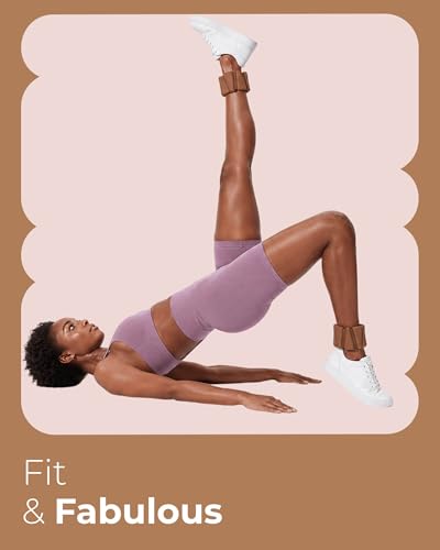 Pilates Weight | Wrist & Ankle Weights for Women | Weighted Bangles | 1LB/ 2LB Each (Set of 2) - color: Mocha, size: 1 LB