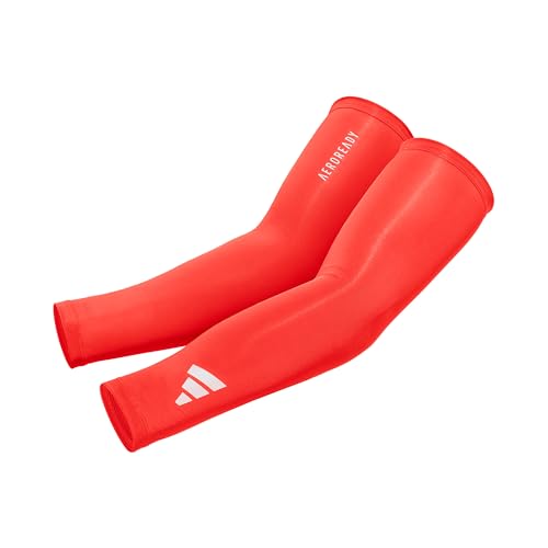 adidas Climacool Compression Arm Sleeves - color: Red, size: Adult Large/Extra-Large