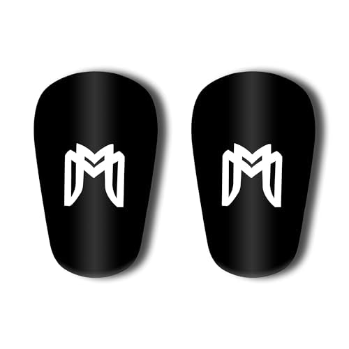 MediCaptain MiniGuards - Mini Shin Guards for Soccer Players - Tiny Shin Pads for Men, Women, Teens - Miniature Shin Guards 3.9 x 2.4 inch - Perfect for High Level Soccer Athletes - color: Black