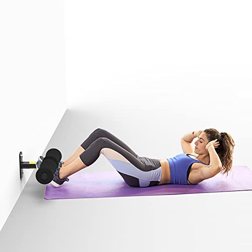 Wall Mounted Sit Up Exercise Bar Sit-ups Foot Holder, Sit Up Assistant Device Abdominal Core Workout, Sit Up Bar for Wall