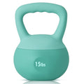 sogesfurniture Soft Kettlebells,Safe Strength Training Kettlebells,Iron Sand Filled Weights Strength Training Kettlebells,Fitness Soft Kettlebells for Women Men Children - color: 15LBS-Mint Green