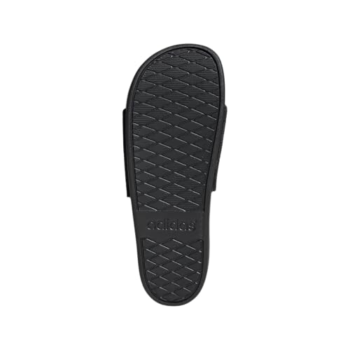 adidas Women's Adilette Comfort Slides - color: Black/Silver Metallic/Black, size: 19 Women/18 Men