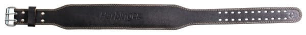 Harbinger Padded Leather Contoured Weightlifting Belt - 4" or 6” Width - Interior Suede Lining & Foam Cushioning - Heavy-Duty Dual Prong Steel Roller Buckle - for Lifting Support - size: Small, style: 4 Inch