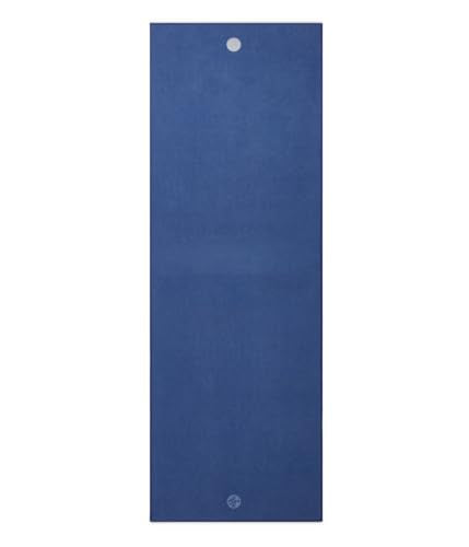 Manduka Yogitoes Hot Yoga Mat Towel - 71" | Moisture Activated Grip | Patented Silicone Nubs | Highly Absorbent, Durable & Easy Care | Made from Recycled Materials | 71 x 24 Inches | Moon - color: Moon, size: 71" x 24"