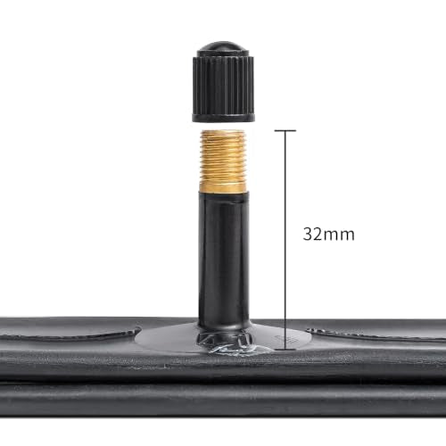 2-PCS 24x1 3/8 (37-540) Heavy Duty Bike Tubes AV32MM Schrader Valve 24x1 3/8 Inner Tubes Compatible with 24 x 1 3/8 Wheelchair Bike Bicycle Tire Tubes