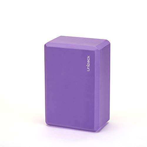 High Density EVA Foam Yoga Block 9" x 6" x 4" - color: 2PK Purple