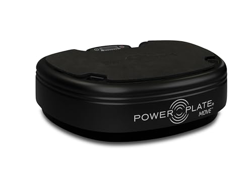 Power Plate Move Vibration Plate Machine - Professional Whole Body Vibration Platform for Home Gym, Weight Loss & Recovery - Compact Design with PrecisionWave Technology, 6 Modes & 300lb Capacity - style: Black MOVE