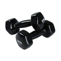 SPRI Dumbbells Hand Weights Set of 2 - Vinyl Coated Exercise & Fitness Dumbbell for Home Gym Equipment Workouts Strength Training Free Weights for Women, Men (1-10 Pound, 12, 15, 18, 20 lb) - color: (H) Black | 8-Pound