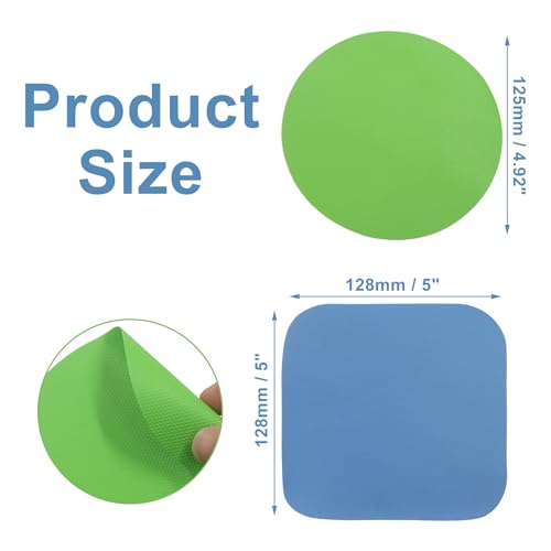 4Pcs Rubber Jar Opener, Circle&Square | Heat-insulated, Non-Slip Gripper Pads, Multi Function Can Opener, Easy Opening/Arthritis Weak Hands - size: 8Pcs-Square&Circle