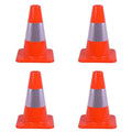 4 Pack 12" Orange Traffic Cones – Durable PVC Safety Cones with High Visibility for Parking, Construction, Sports & Training – Weather-Resistant (12 inch -4Pack) - size: 12 inch -4Pack