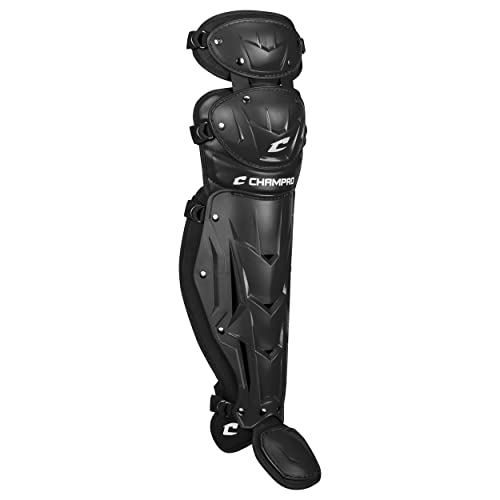 Champro Optimus MVP Double Knee Leg Guard - color: Black, size: 16.5"